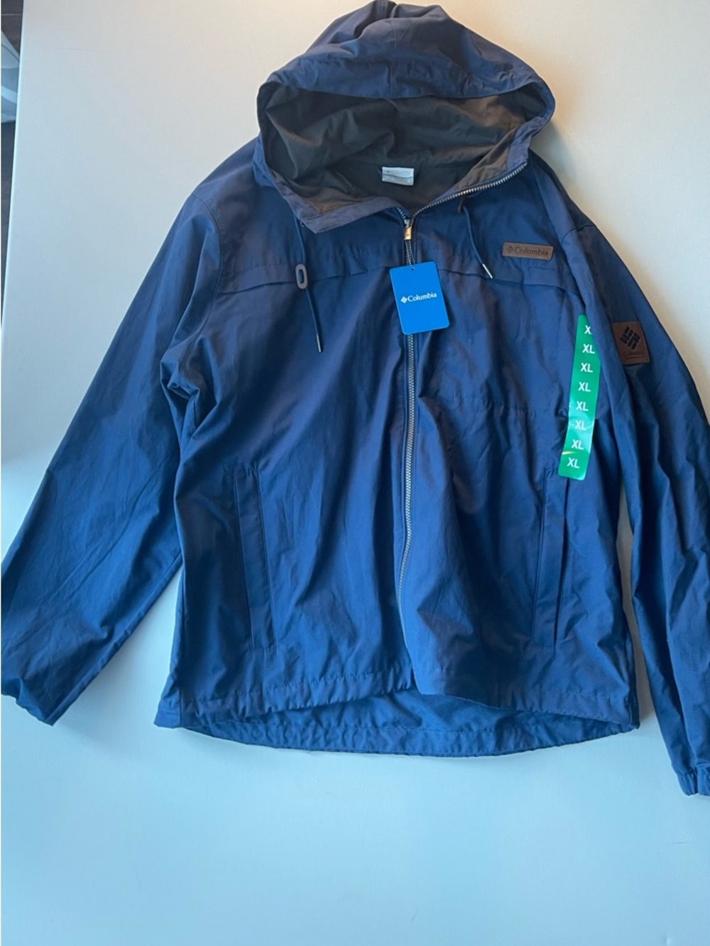 Columbia Kids Navy Hooded Rain Jacket